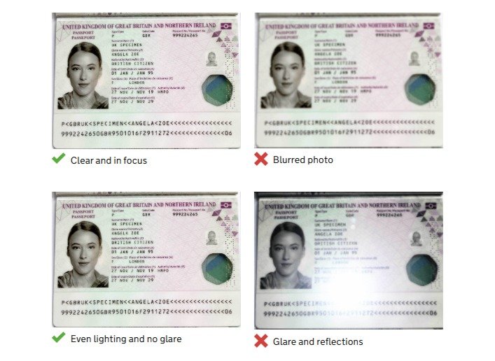 Ejemplo de pasaporte